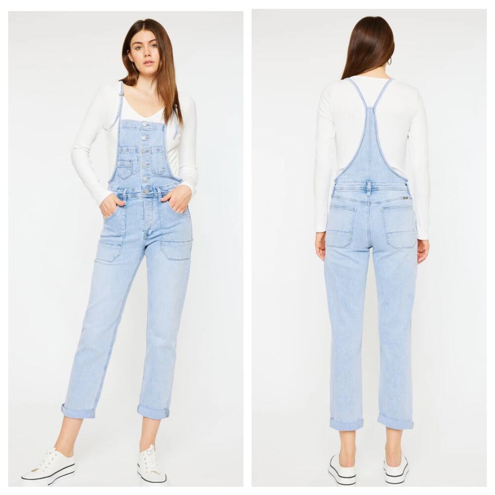 Kancan Marceline Straight Leg Overalls Women’s Large